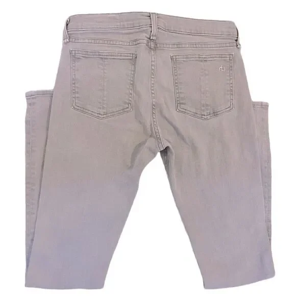 Rag & Bone Gray Skinny Low Rise Denim Jeans - Picture 5 of 9